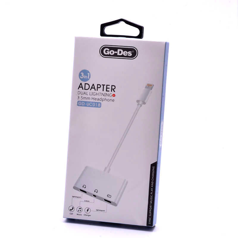 Go-Des GD-UC018 Kulaklık Şarj ve Aux Dönüştürücü - 2 Go-Des GD-UC018 Kulaklık Şarj ve Aux Dönüştürücü - 2